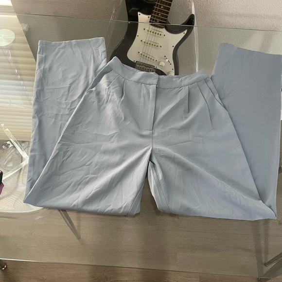Fashion Nova Light Blue Trousers - Picture 2 of 4